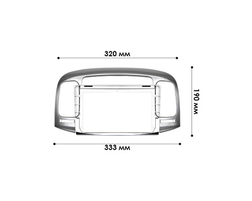 Переходная рамка Hyundai Accent 2006-2012 Verna 2006-2009 (6594) 9"