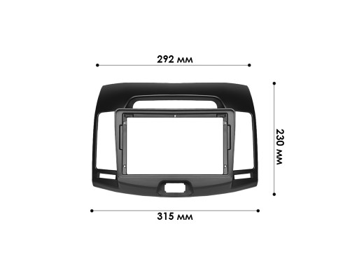 Переходная рамка Hyundai Elantra (HD) Avante (HD) 2006-2010 (3692) 9"