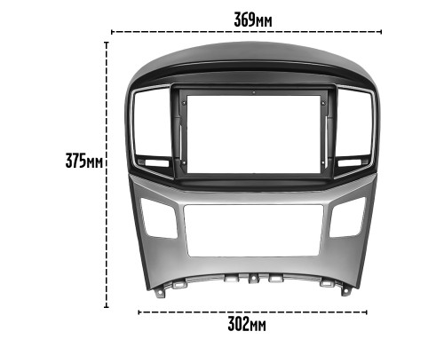 Переходная рамка Hyundai Grand Starex H1 2015-2020 (6785) 9"
