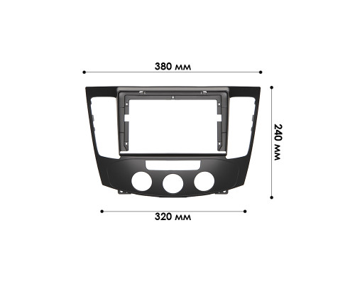 Рамка переходная для Hyundai Sonata (NF) 2008-2010 Manual AC (6538) 9"
