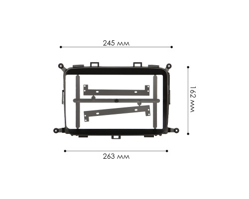 Переходная рамка Kia Carens 2013-2018 Rondo 2013-2018 (6726) 9"