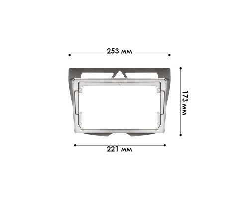 Переходная рамка Kia Picanto Morning 2007-2011 (7281) 9"