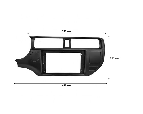 Переходная рамка Kia Rio (UB) 2011-2015 (6392) 9"
