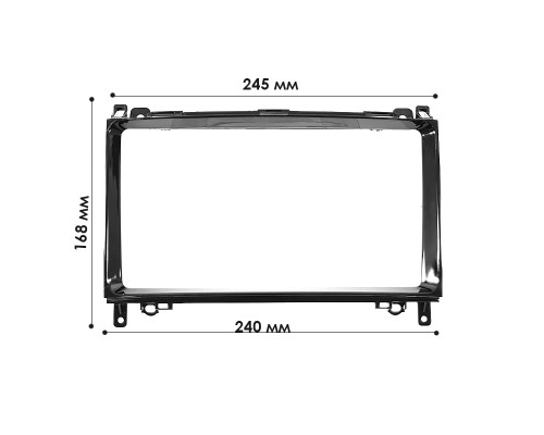 Переходная рамка Mercedes-Benz A-klasse W169 04-12 B-klasse W245 05-11 Vito W639 06-14 Viano W639 06-14 (BE 028N) 9" Black
