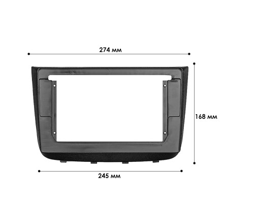 Переходная рамка Mercedes Benz Vito (W639) 2003-2014 Viano (W639) 2003-2014 (7566) 10.1" Black