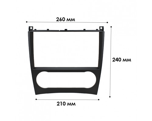 Переходная рамка MercedesC-Class W203 04-11 CLC-klasse CL203 08-11 CLK-klasse W209 05-09 G-klasse W463 06-12 (BE 033N) 9" Black