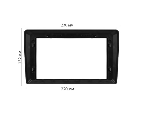 Переходная рамка Mercedes universal C-Class W203 2000-2004/W209 2002-2006/W463 98-06/W639 03-06 (BE 041N) 9" Black