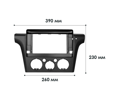 Переходная рамка Mitsubishi Outlander 2003-2006 (F2) (7091) 10.1" (right wheel)