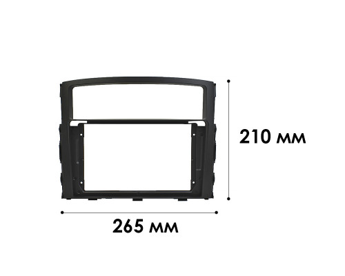 Переходная рамка Mitsubishi Pajero 2007+ (TK 0557) 6627 9" Black
