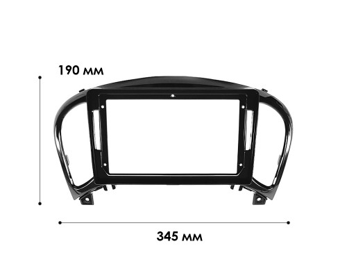 Переходная рамка Nissan Infiniti ESQ, Juke 2011-2019 (NI 070N) 6534 9" Black