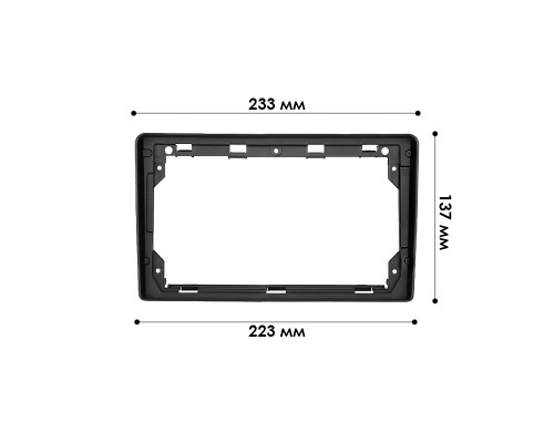 Переходная рамка Peugeot 307 2001-2008 Expert Partner 2007-2016 Citroen Fiat Peugeot (PE 009N) 6762 9" Black