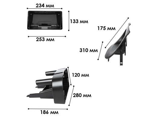 Переходная рамка Renault Kangoo 2013+ 9" (6680)