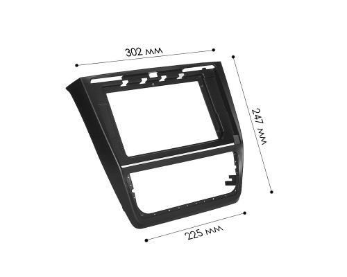 Переходная рамка Skoda Yeti 2009-2017 (6879) 10.1"