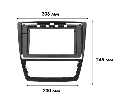 Переходная рамка Skoda Yeti 2009-2017 ver.2 (6879) 10.1"