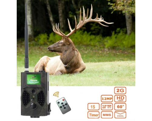 Фотопастка Suntek HC 300M кут огляду 120 °, передача даних GSM, нічна зйомка, датчик руху.