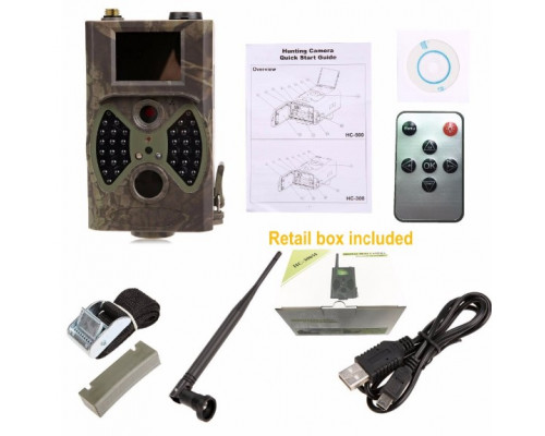 Фотопастка Suntek HC 300M кут огляду 120 °, передача даних GSM, нічна зйомка, датчик руху.