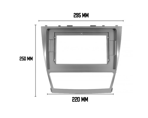 Переходная рамка Toyota Camry Aurion Daihatsu Altis 2006-2011 (TO 182T) 10.1" Silver