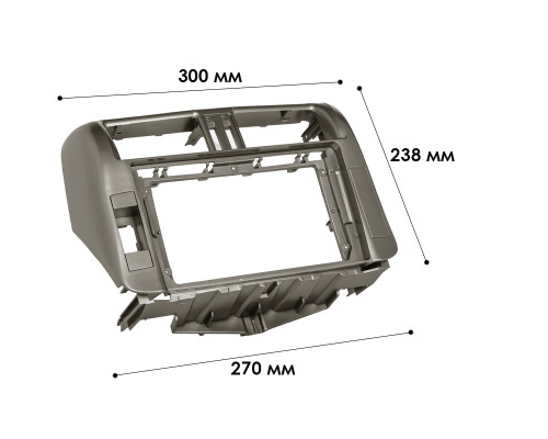 Переходная рамка Toyota Land Cruiser Prado (150) 2009-2013 (6628) 9"