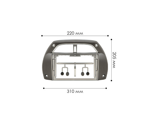 Переходная рамка Toyota RAV4 2000-2003 (7029) 9"