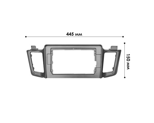 Переходная рамка Toyota RAV4 2013-2019 (TO 214T)) 10.1" Gray