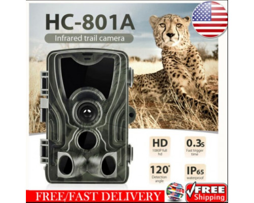 Фотопастка Suntek HC 801A 25м, огляд 120 °, датчик руху, нічна зйомка, захист IP65.