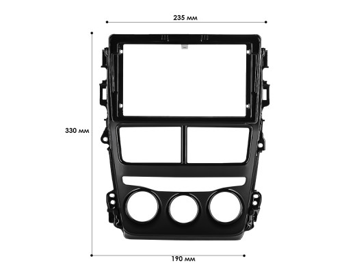 Переходная рамка Toyota Yaris 2017-2020 (6374) 9"