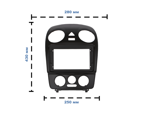 Переходная рамка Volkswagen Beetle 1997-2010 (7074) 9"