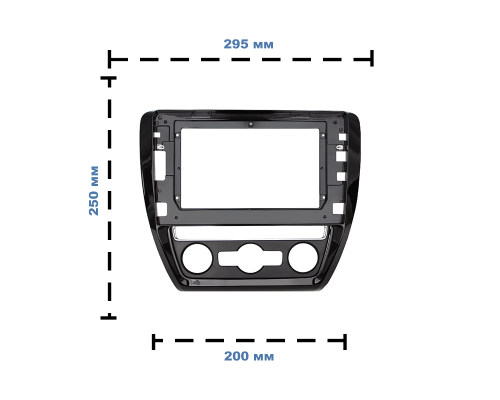 Переходная рамка Volkswagen Jetta VI 2010-2018 (6483) 10.1"
