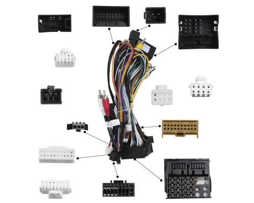 Штатный комплект переходная рамка с проводкой Audi Q5 2008-2017 (базовая комплектация) CAN-BUS (1234-357) 9"