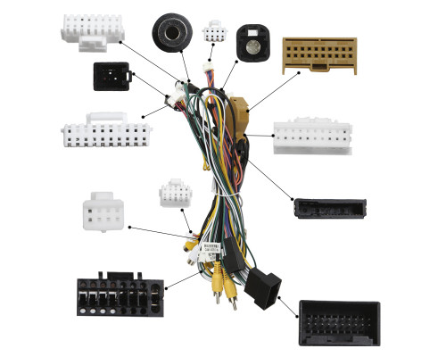 Штатный комплект переходная рамка с проводкой Audi Q5 2008-2017 (полная комплектация) CAN-BUS (1234-357) 9"