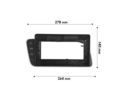 Штатный комплект переходная рамка с проводкой Audi Q5 2008-2017 (полная комплектация) CAN-BUS (1234-357) 9"