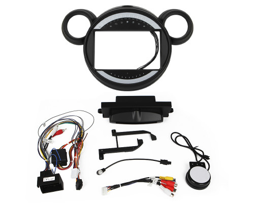 Штатный комплект переходная рамка BMW Mini 2010-2016 (1234-321) 9" + адаптер питания