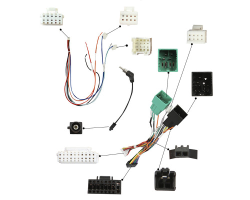 Штатный комплект переходная рамка с проводкой Chevrolet Orlando Onix Cavalier 2020+ (1234-298) 9" + canbus