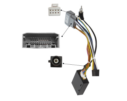 Штатный комплект переходная рамка с проводкой Dodge Journey 2009-2012 9" + canbus