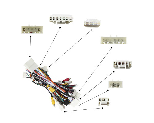 Переходной штатный комплект с проводкой Infiniti FX35 FX37 2009-2012 9" (1234-307) + canbus