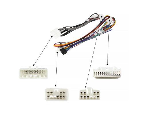 Переходной штатный комплект с проводкой Lexus CT CT200 CT200h 2010-2018 9" (1234-280) + canbus