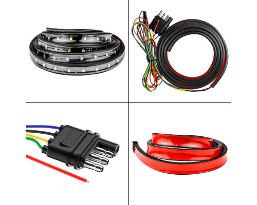 Подсветка для автомобиля гибкая LED лента для авто DXZ N-PK-1 1,2 м