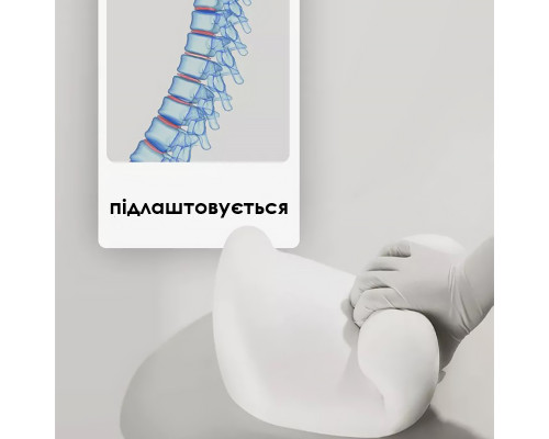 Универсальная автомобильная подушка-подголовник NIRACP+ под шею с эффектом памяти ортопедическая Gray