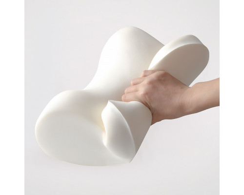 Универсальная поясничная подушка на сиденье DACRT для спины с эффектом памяти ортопедическая Black