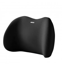Универсальная поясничная подушка на сиденье NIRA для спины с эффектом памяти ортопедическая Black