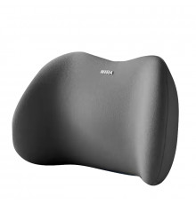 Универсальная поясничная подушка на сиденье NIRA для спины с эффектом памяти ортопедическая Gray