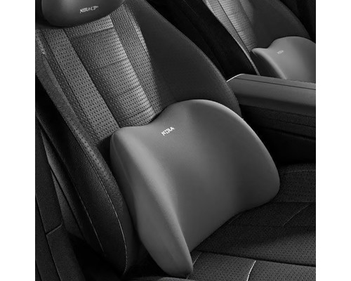 Универсальная поясничная подушка на сиденье NIRA для спины с эффектом памяти ортопедическая Gray