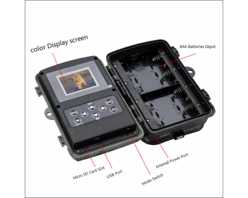 Фотопастка Suntek HC-812A 20м, датчик руху, захист IP65.