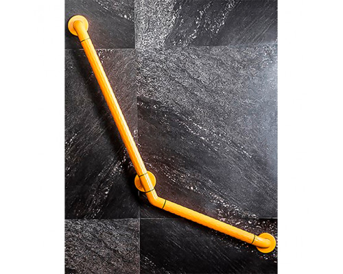 Поручень STWU-048 для людей с инвалидностью прямой из нержавеющей стали покрытые ABS пластиком 135°