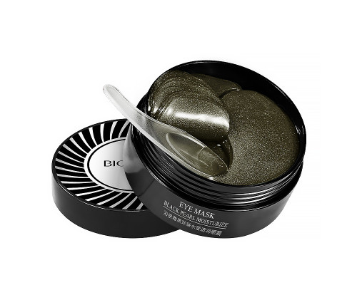 Гидрогелевые патчи BIOAQUA Eye Mask Black Pearl Moisturizing с черным жемчугом 80 г
