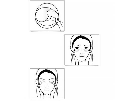 Гидрогелевые патчи BIOAQUA Eye Mask Black Pearl Moisturizing с черным жемчугом 80 г