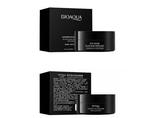 Гидрогелевые патчи BIOAQUA Eye Mask Black Pearl Moisturizing с черным жемчугом 80 г