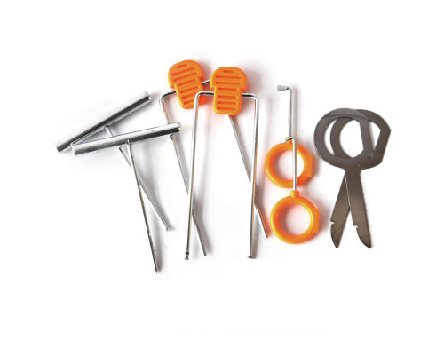 Набор инструментов съемников 11501 для снятия обшивки салона автомобиля 12 предметов Orange