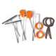 Набор инструментов съемников 11501 для снятия обшивки салона автомобиля 12 предметов Orange