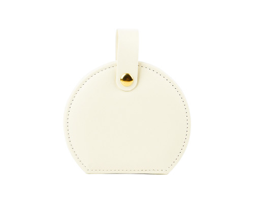 Органайзер сумочка Casegrace SP-01278 для украшений и ювелирных изделий с ручкой 10*9*4,5 см White